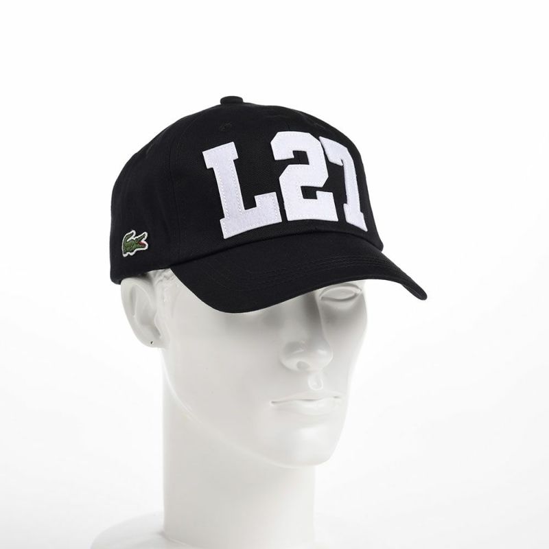 ラコステのキャップ L27 COTTON CAP（L27 コットンキャップ） L1177 ブラック