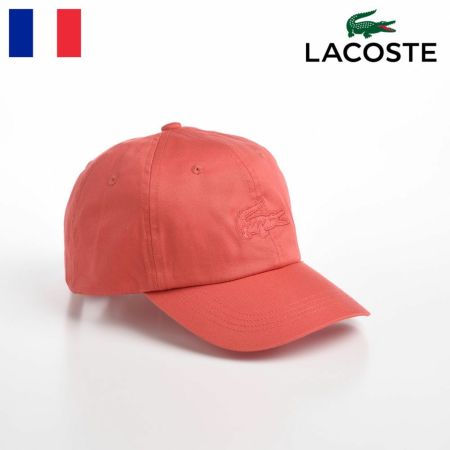 ラコステのキャップ野球帽 ONE TONE LOGO CAP（ワントーンロゴキャップ） L1180 オレンジ
