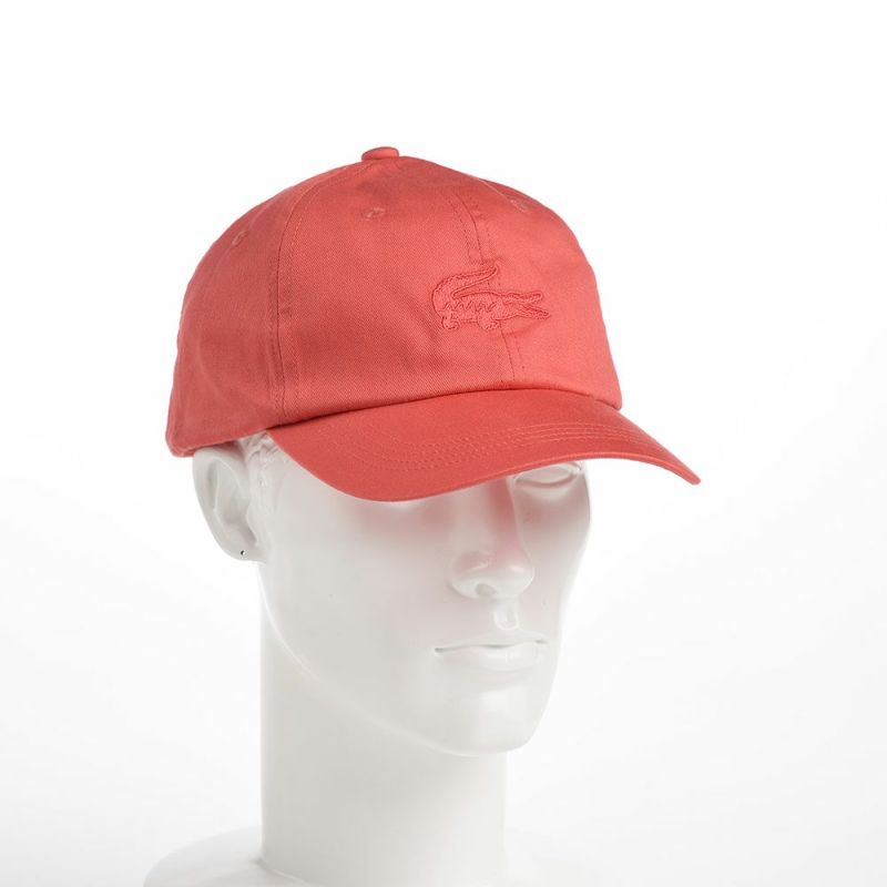 ラコステのキャップ ONE TONE LOGO CAP（ワントーンロゴキャップ） L1180 オレンジ