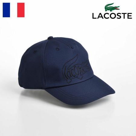 ラコステのキャップ野球帽 LOGO STITCH TWILL CAP（ロゴステッチ ツイルキャップ） L7080 ネイビー