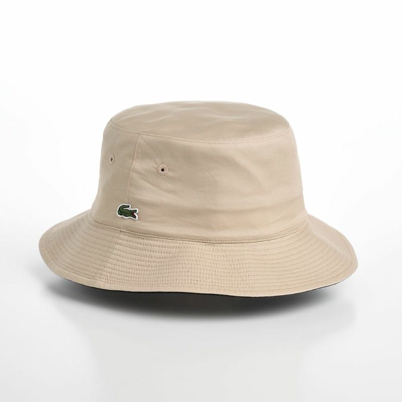 ラコステの布帛ソフトハット COTTON REVERSIBLE SAFARI（コットンリバーシブルサファリ） L1131 ブラック