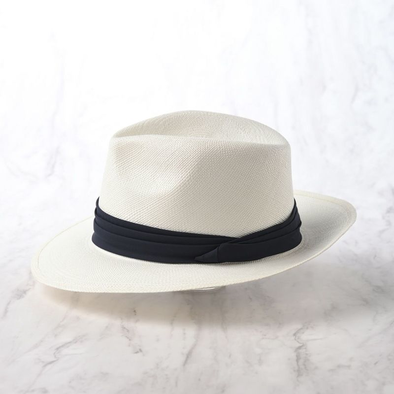 Christys' London パナマハット ホワイト×ネイビーカラーホワイト - 帽子