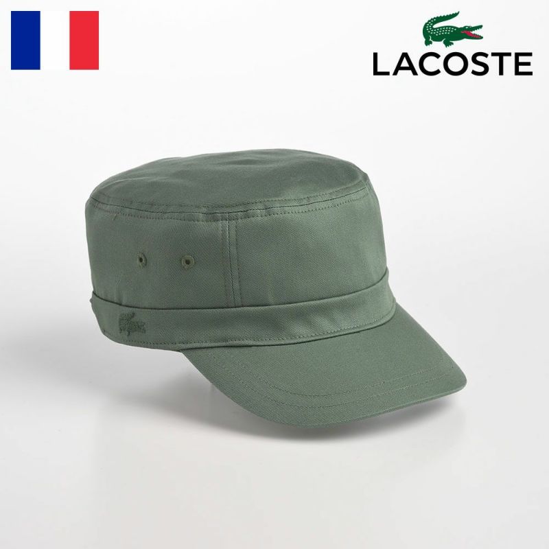 帽子 ベースボールキャップ LACOSTE（ラコステ） COTTON WORK CAP（コットン ワークキャップ） L1058 カーキ