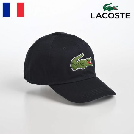 ラコステのキャップ BIG LOGO CAP（ビッグロゴ キャップ） L1148 ブラック