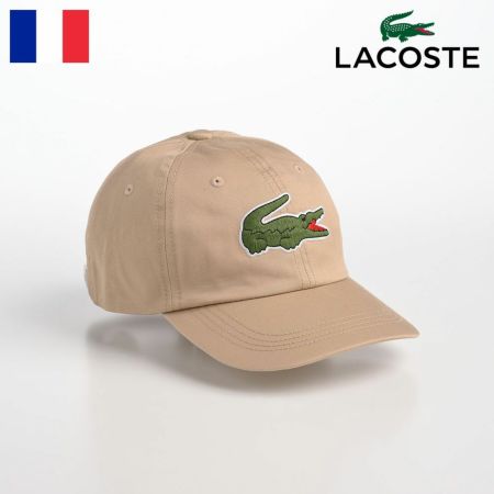 ラコステのキャップ BIG LOGO CAP（ビッグロゴ キャップ） L1148 ベージュ