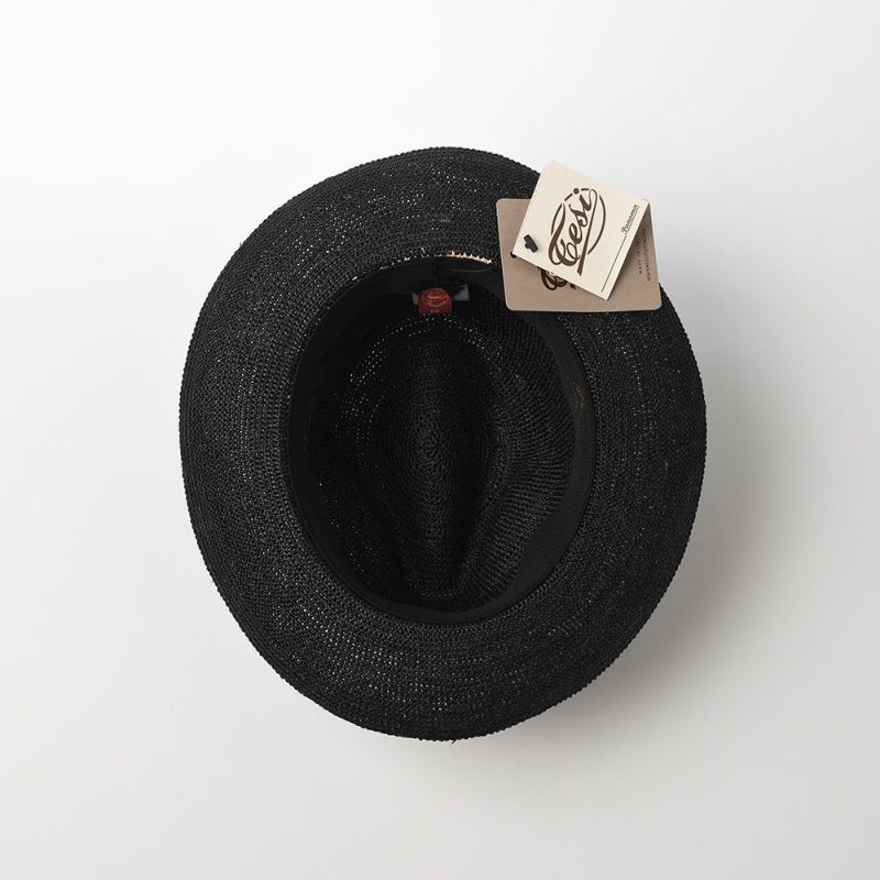 テシのパナマハット Panama Hat Croche（パナマハット クロッシェ） T1904 ブラック