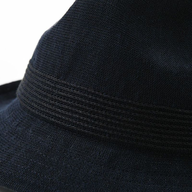 ノックスの布帛ソフトハット Linen Mix Thermo Hat（リネンミックス サーモハット）KX3K008 ネイビー