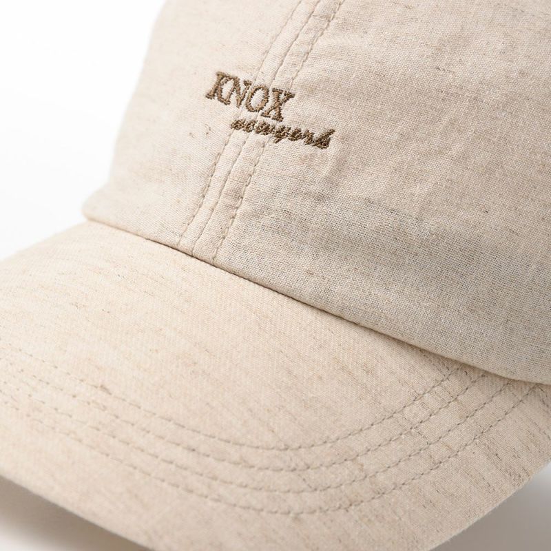 ノックスのキャップ Linen Mix Cap（リネンミックス キャップ）KX3L001 ベージュ