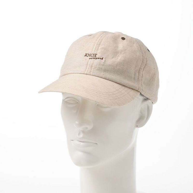 ノックスのキャップ Linen Mix Cap（リネンミックス キャップ）KX3L001 ベージュ