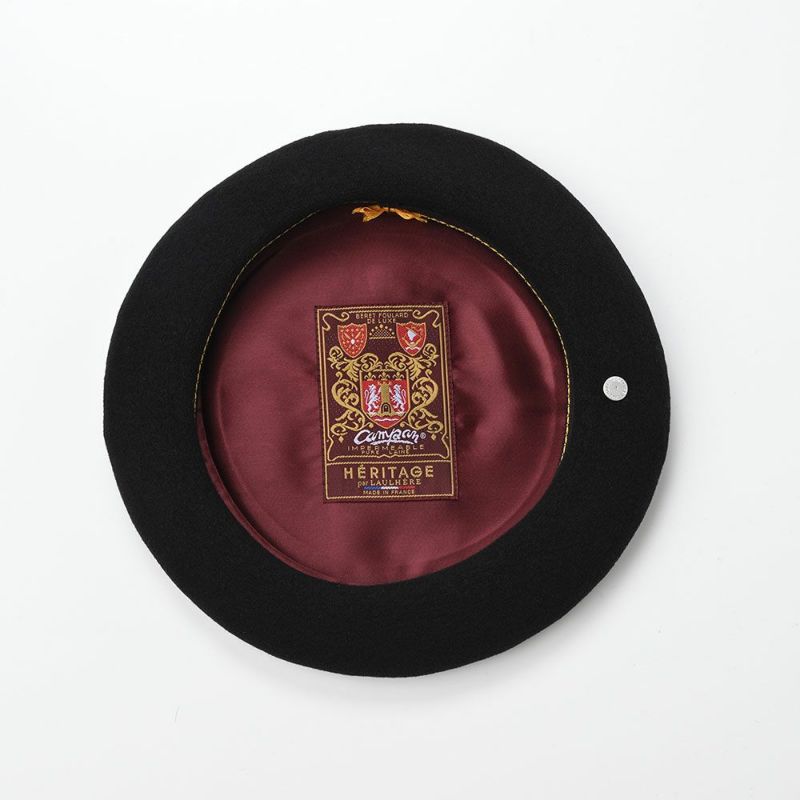 ロレールのベレー帽 CAMPAN WL（カンパン ウール）10inch ブラック