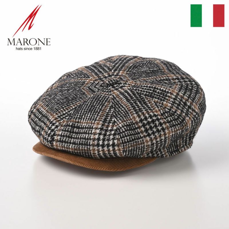 帽子 キャスケット MARONE（マローネ） Bristol Glen（ブリストル グレン）BT990 チェック