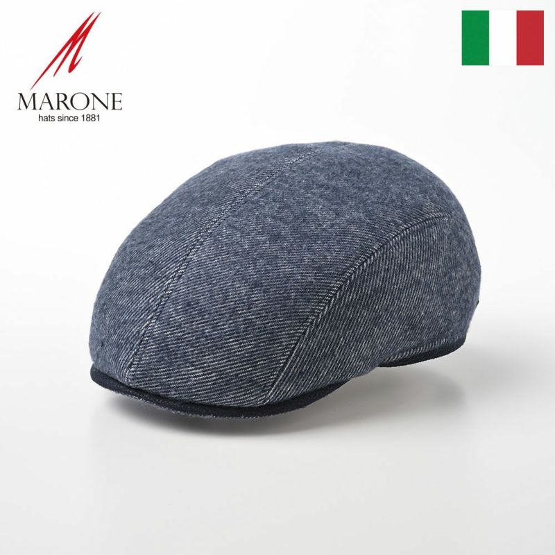 帽子 ハンチング MARONE（マローネ） Quattro Colori（クアトロ コローリ）BT927 ブルー