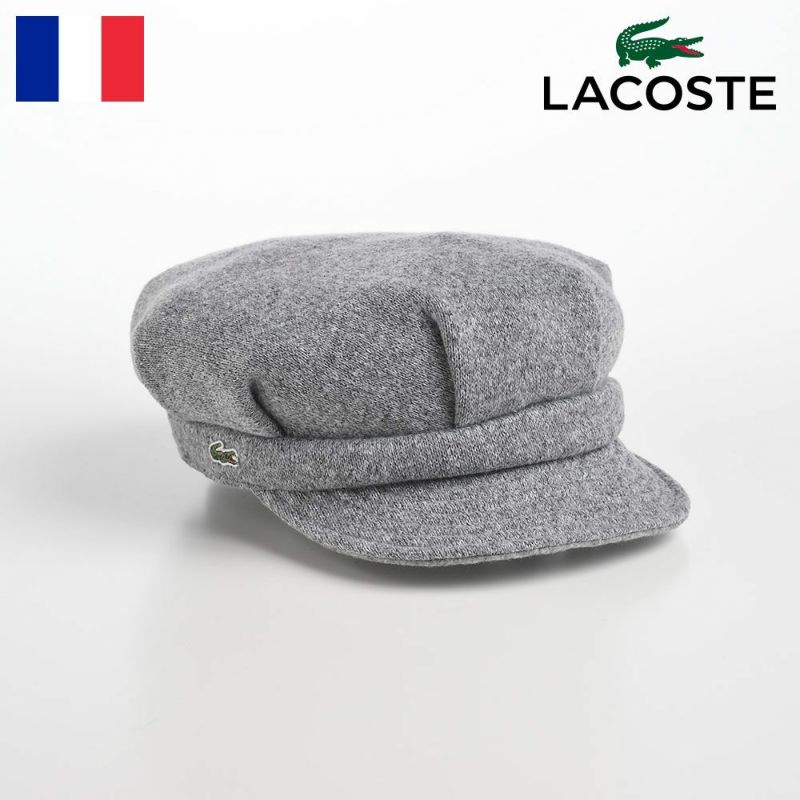 帽子 キャスケット LACOSTE（ラコステ） REVERSIBLE CASKET（リバーシブル キャスケット） L6217 ライトグレー