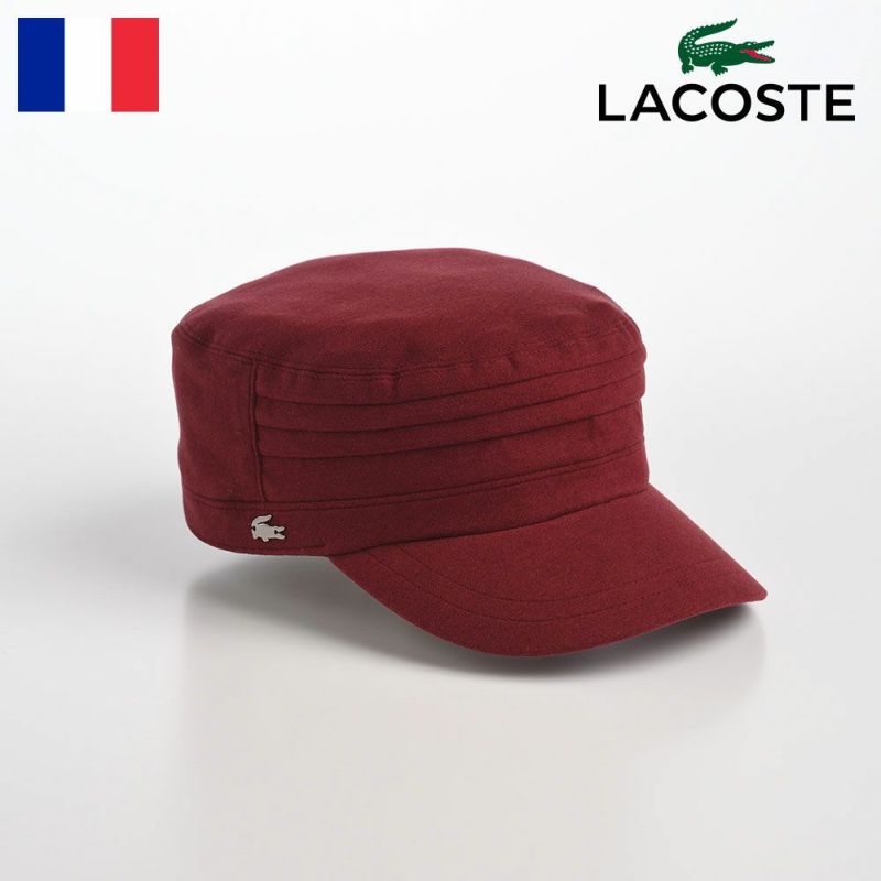 帽子 ワークキャップ LACOSTE（ラコステ） WORK CAP（ワークキャップ） L6327 ワインレッド