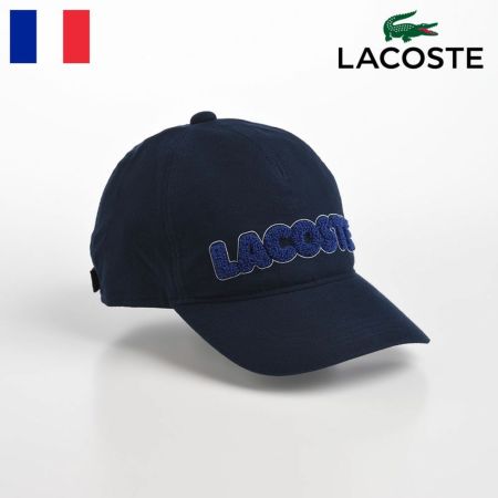 ラコステのキャップ野球帽 BIG WAPPEN CAP（ビッグワッペン キャップ） L7077 ネイビー
