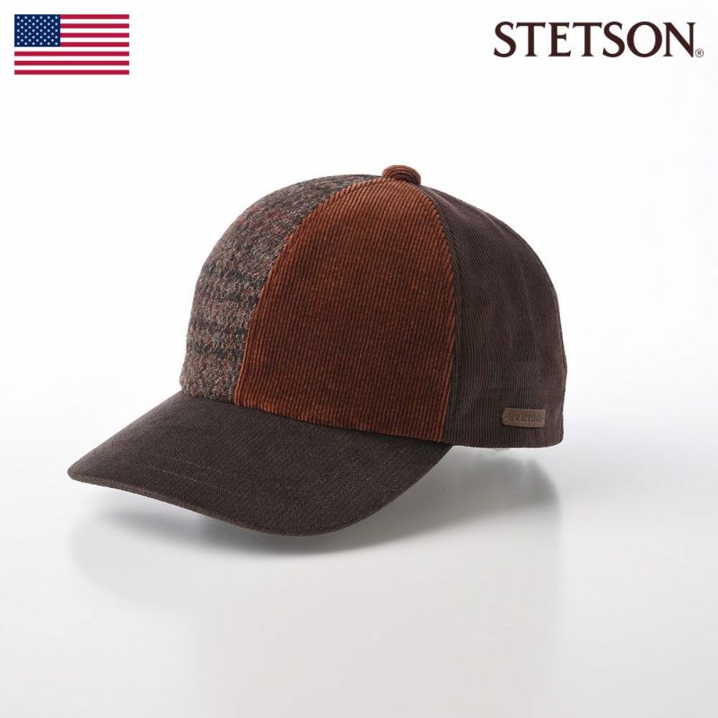 ステットソンのキャップ PATCHWORK CAP（パッチワークキャップ）SE611 ブラウン