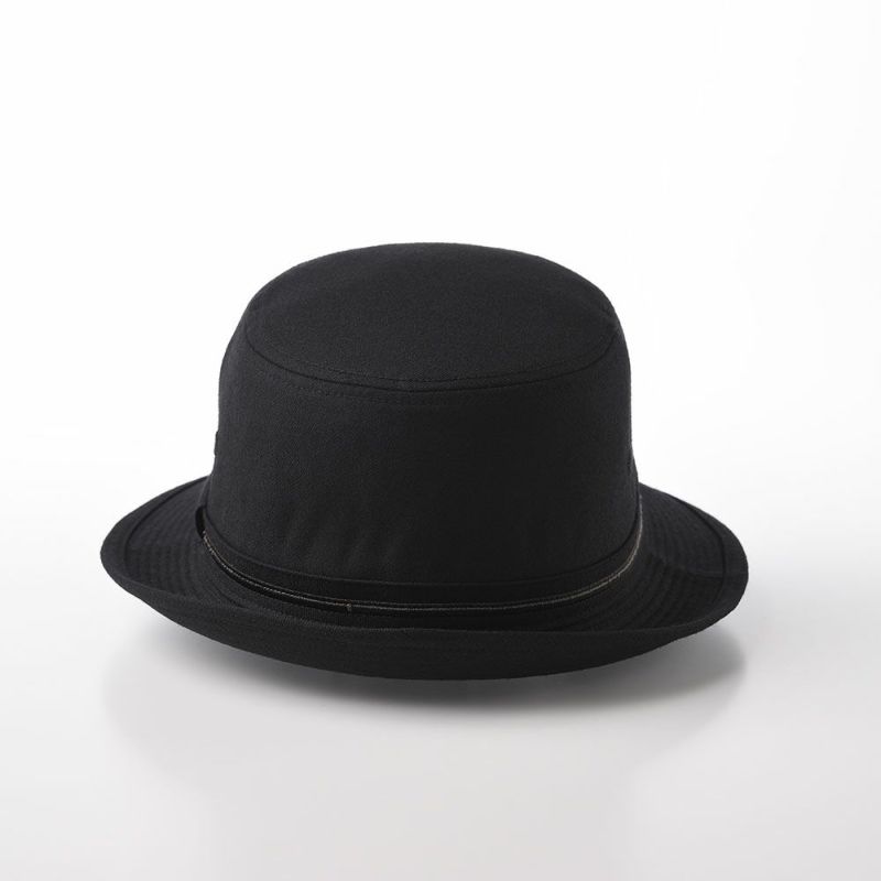 ステットソンの布帛ソフトハット WOOL ALPEN HAT（ウールアルペンハット）SE124 ブラック