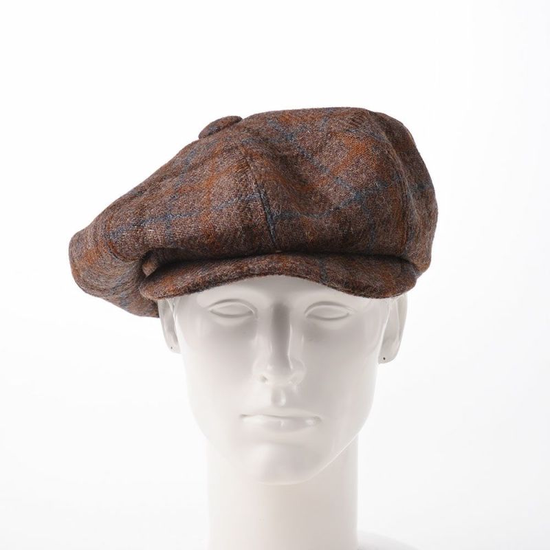 ステットソンのキャスケット HARRIS TWEED BIG CAS  Ver.2（ハリスツイード ビッグキャス Ver.2）SE616 ブラウン