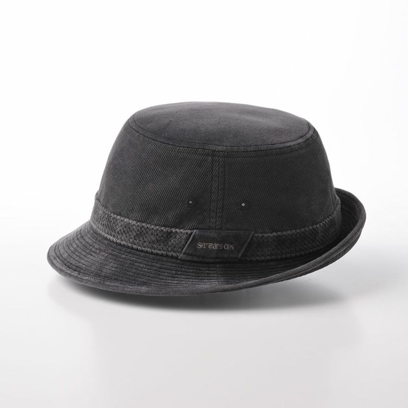 ステットソンの布帛ソフトハット CORDUROY ALPEN HAT（コーデュロイ アルペンハット）SE125 グレー