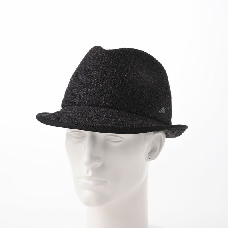 ステットソンの布帛ソフトハット KNIT MANISH HAT（ニットマニッシュハット）SE420 ブラック