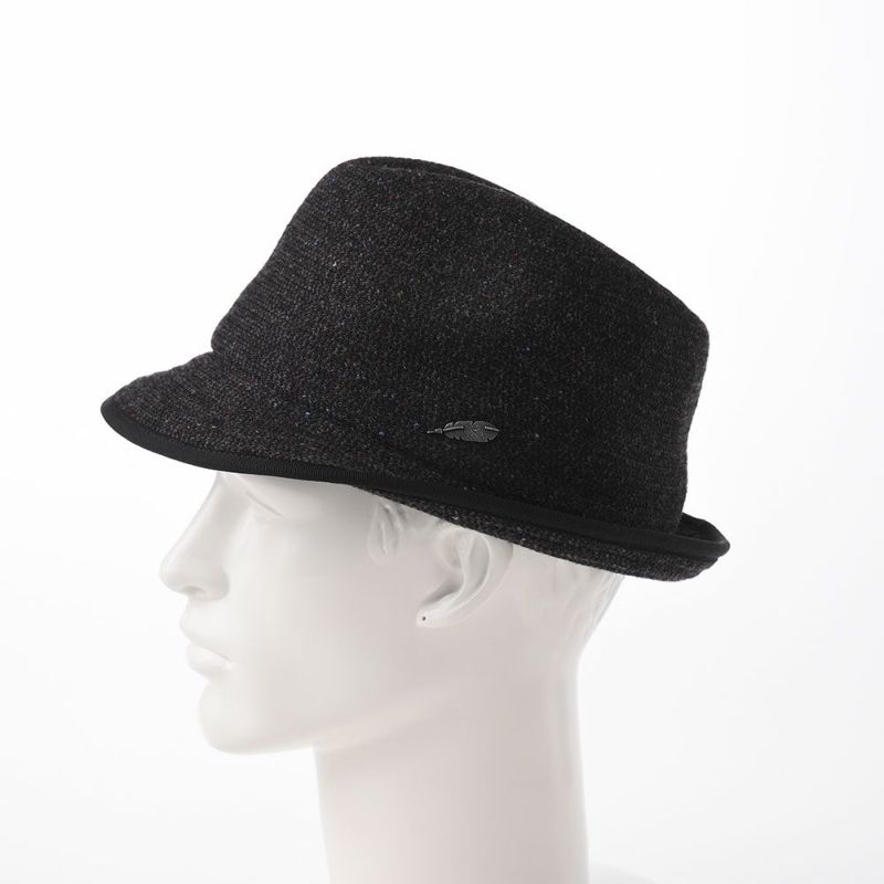 ステットソンの布帛ソフトハット KNIT MANISH HAT（ニットマニッシュハット）SE420 ブラック