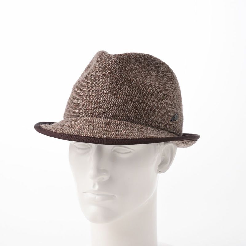 ステットソンの布帛ソフトハット KNIT MANISH HAT（ニットマニッシュハット）SE420 ブラウン