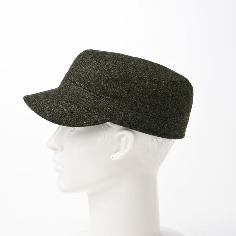 ステルコフスキーのワークキャップ Bigpike Harris Tweed（ビッグパイク ハリスツイード） グリーン