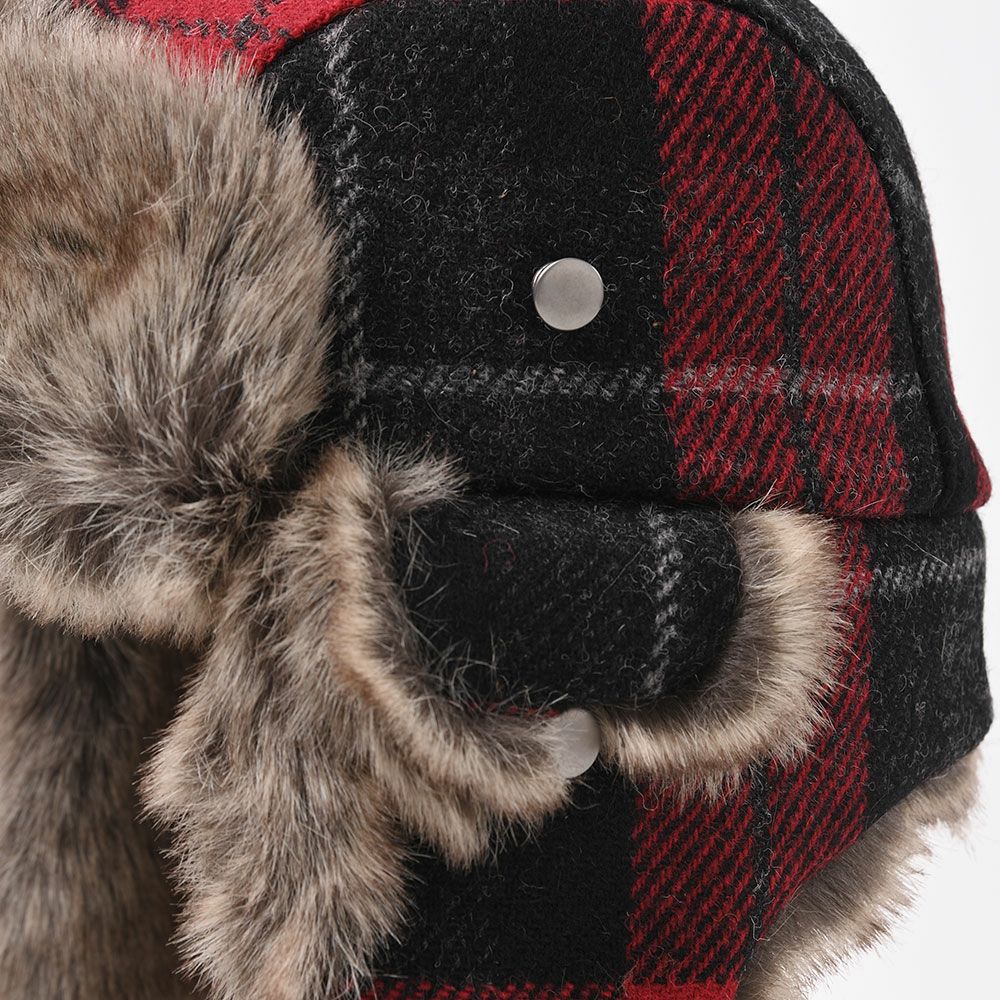 ステルコフスキー 飛行帽 LUMBERJACK Harris Tweed（ランバージャック 