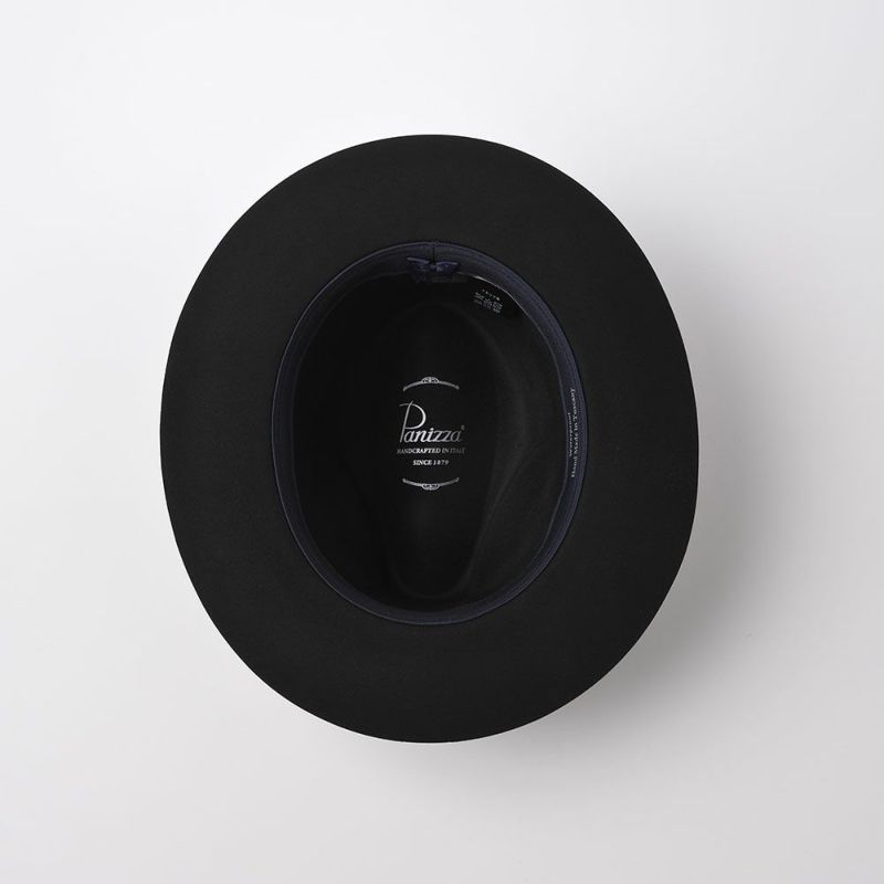 パニッツァのフェルトハット BOLGHERI MUGELLO BEAVER（ボルゲリ ムジェロ ビーバー）ブラック