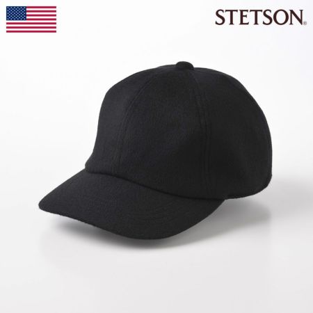 ステットソンのキャップ野球帽 CASHMERE CAP（カシミヤ キャップ）SE635 ブラック