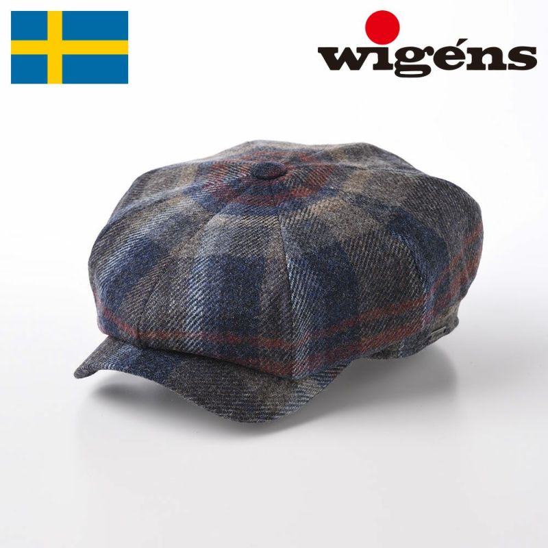 帽子 キャスケット Wigens（ヴィゲーンズ） Newsboy Retro Cap（ニュースボーイ レトロキャップ）W101612 チェック
