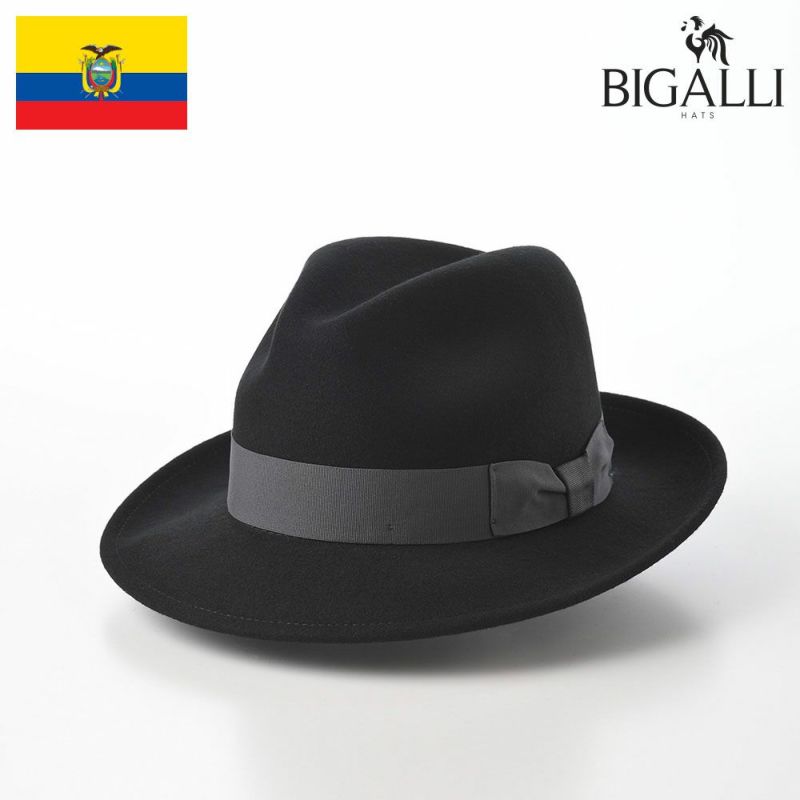帽子 フェルトハット BIGALLI（ビガリ） DEAN（ディーン）ブラック