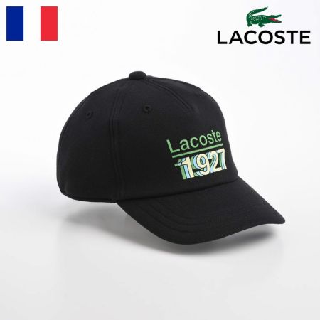 ラコステのキャップ 1927 LOGO CAP（1927 ロゴキャップ） L1202 ブラック