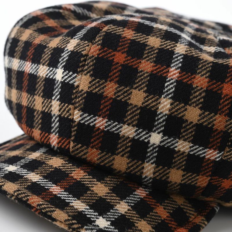 ダックスのキャスケット Casket Wool Tartan（キャスケット ウールタータン） D3842 ブラック