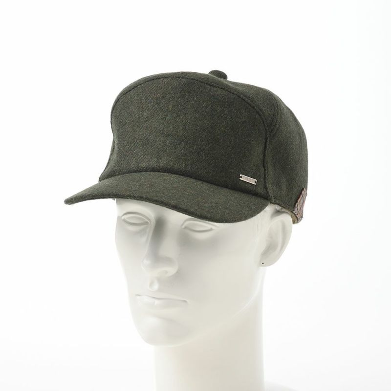 ダックスのキャップ Cap Wool Melange（キャップ ウールメランジ） D3854 カーキ