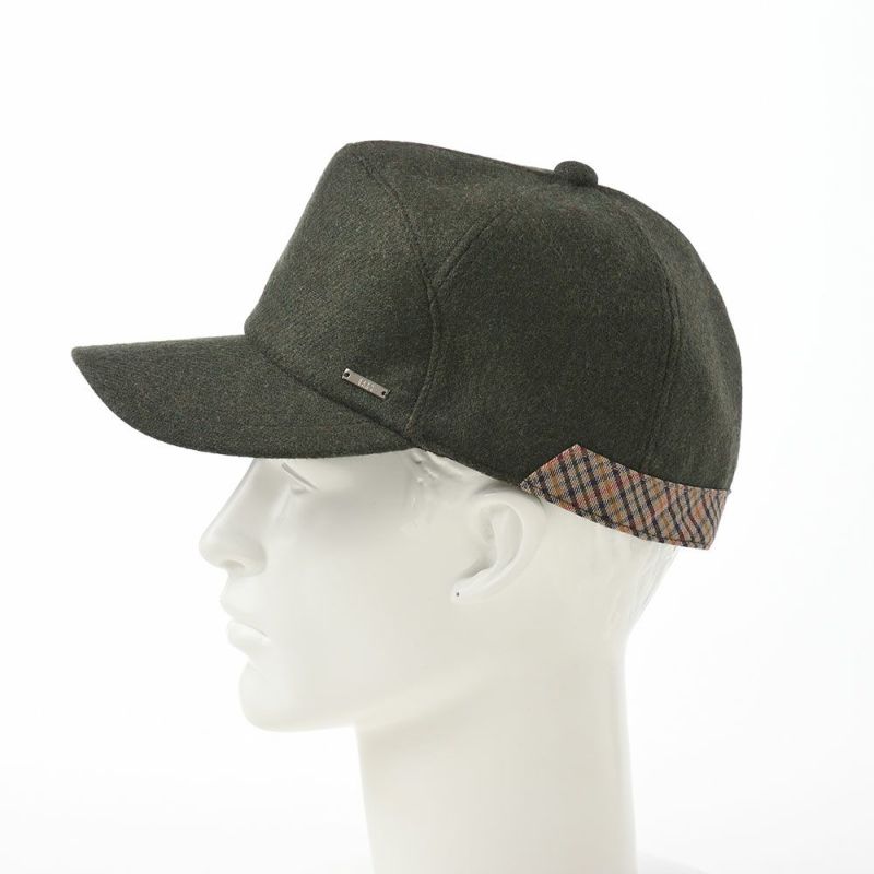 ダックスのキャップ Cap Wool Melange（キャップ ウールメランジ） D3854 カーキ