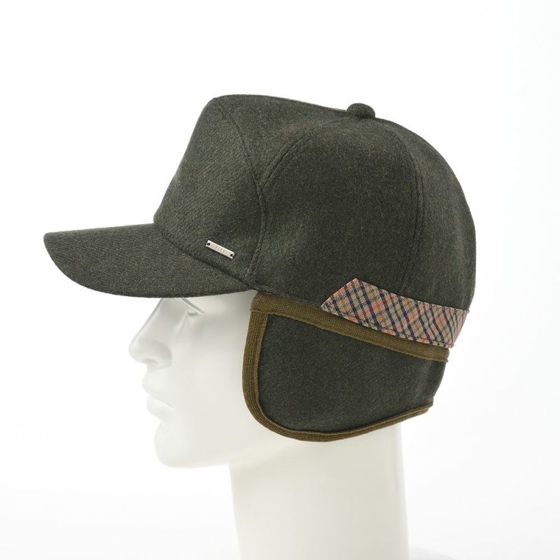 ダックスのキャップ Cap Wool Melange（キャップ ウールメランジ） D3854 カーキ