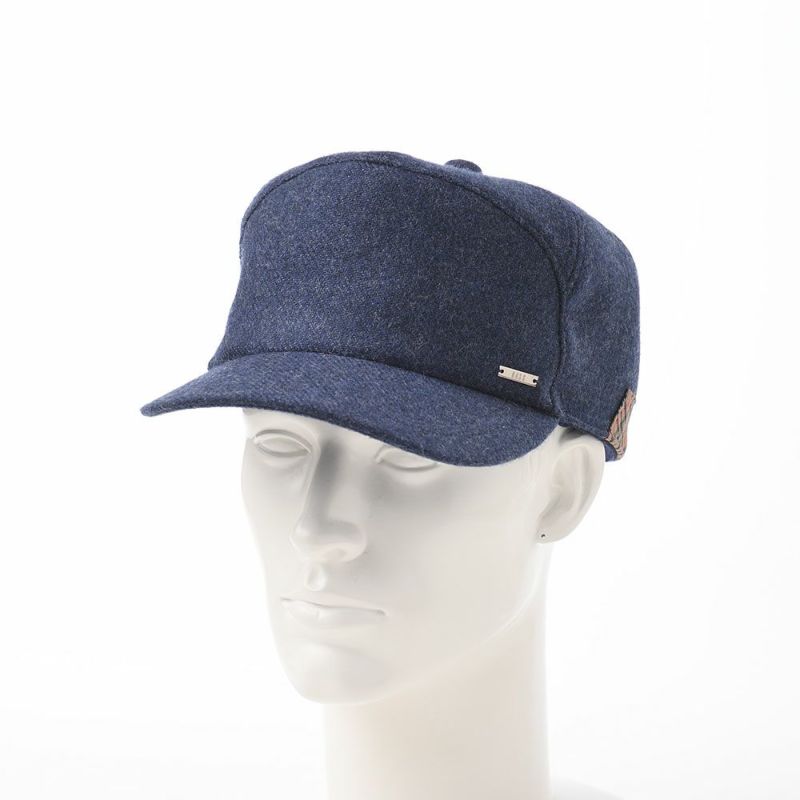 ダックスのキャップ Cap Wool Melange（キャップ ウールメランジ） D3854 ネイビー