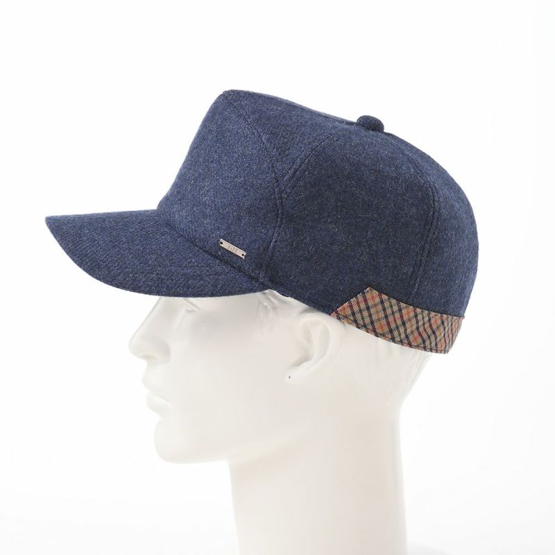 ダックスのキャップ Cap Wool Melange（キャップ ウールメランジ） D3854 ネイビー