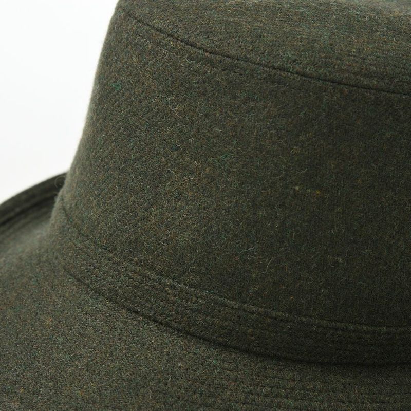 ダックスのソフトハット Alpen Wool Melange（アルペン ウールメランジ） D3856 カーキ