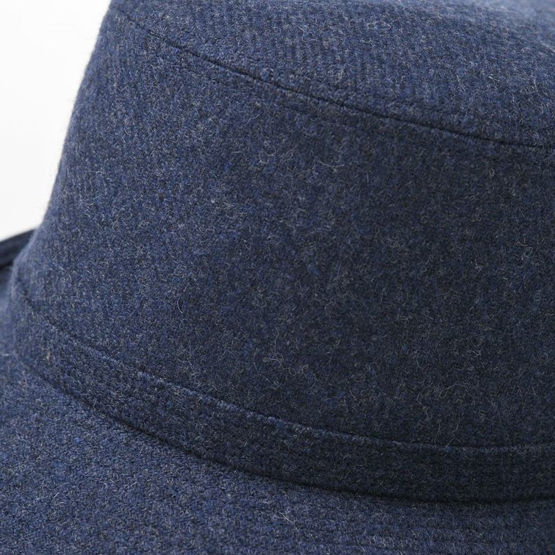 ダックスのソフトハット Alpen Wool Melange（アルペン ウールメランジ） D3856 ネイビー