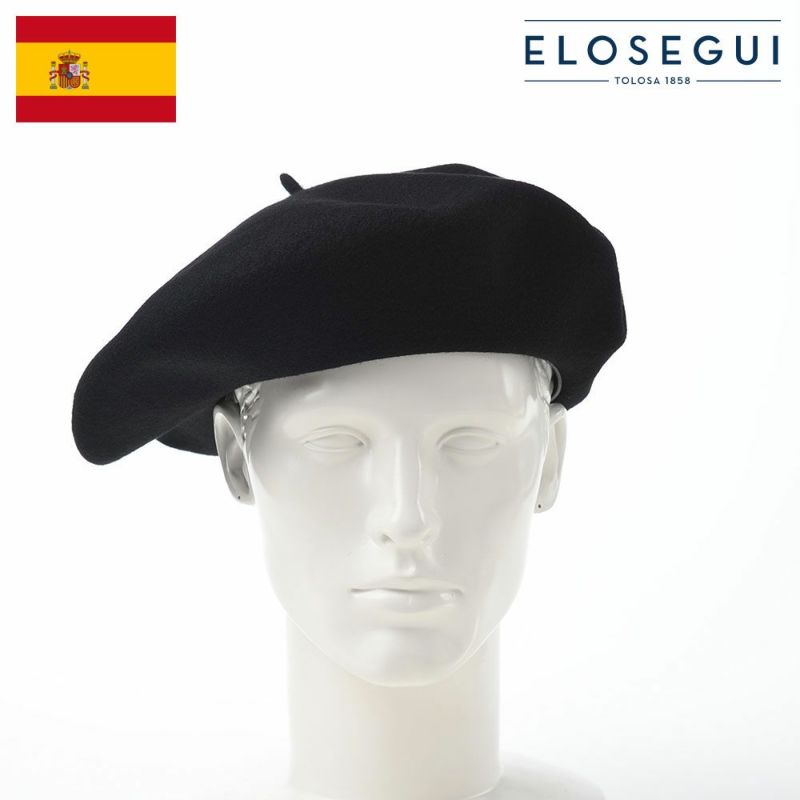 帽子 ベレー帽 ELOSEGUI（エロセギ） CHAMPION（チャンピオン） ブラック