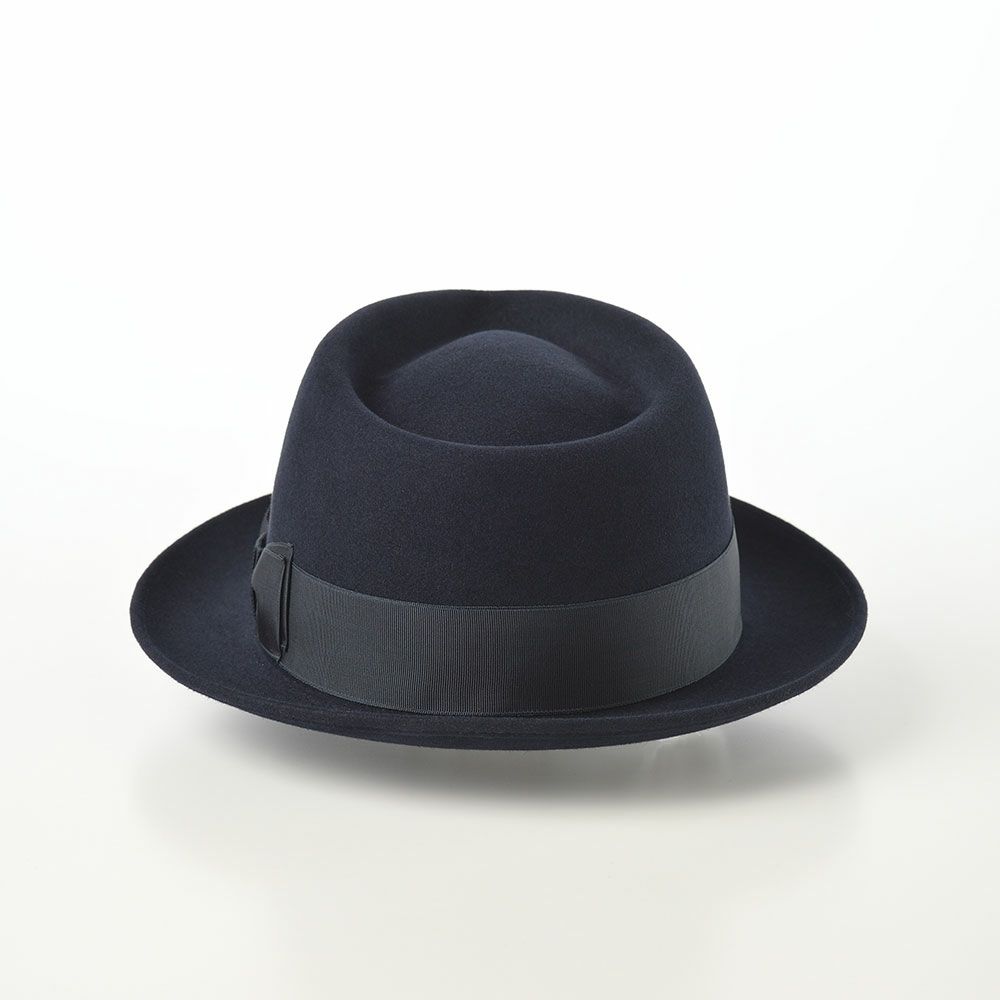 ノックスのフェルトハット Rabbit Fur Trilby Hat（ラビットファー トリルビーハット）KPK ネイビー
