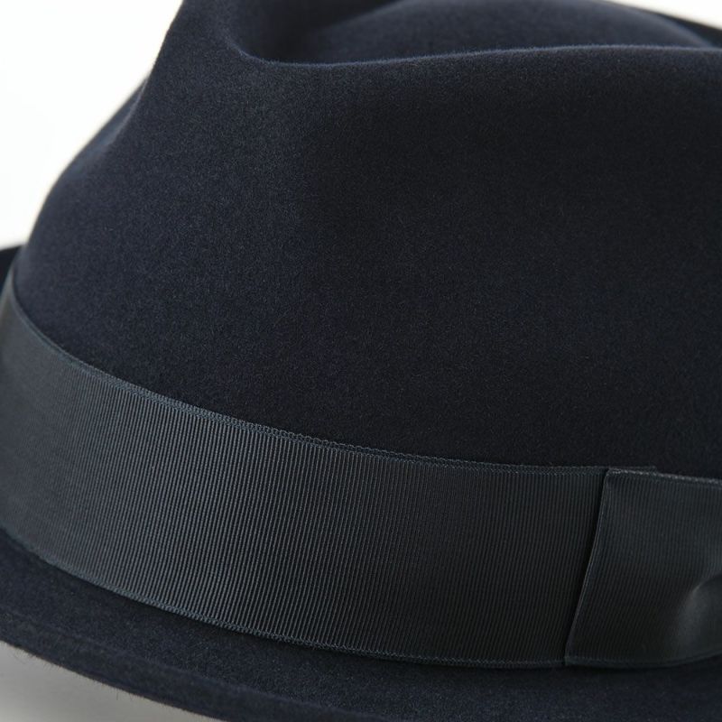 ノックスのフェルトハット Rabbit Fur Trilby Hat（ラビットファー トリルビーハット）KPK ネイビー