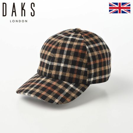 ダックスのキャップ Cap Wool Tartan（キャップ ウールタータン） D3840 ブラック