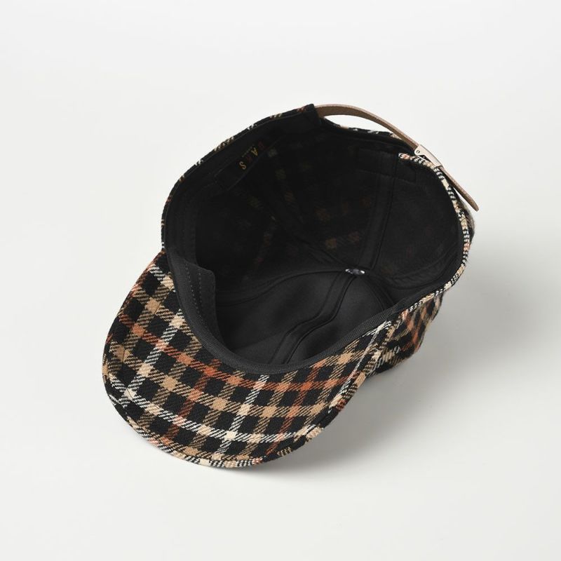 ダックスのキャップ Cap Wool Tartan（キャップ ウールタータン） D3840 ブラック