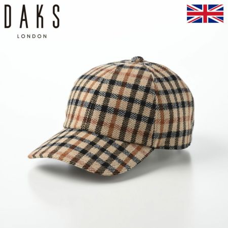 ダックスのキャップ野球帽 Cap Wool Tartan（キャップ ウールタータン） D3840 ベージュ