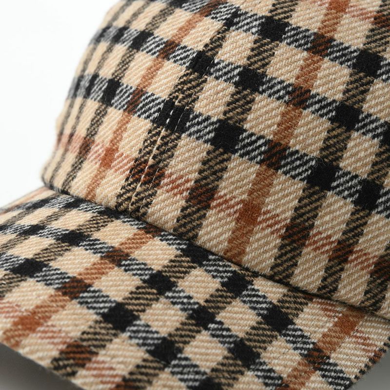 ダックスのキャップ Cap Wool Tartan（キャップ ウールタータン） D3840 ベージュ