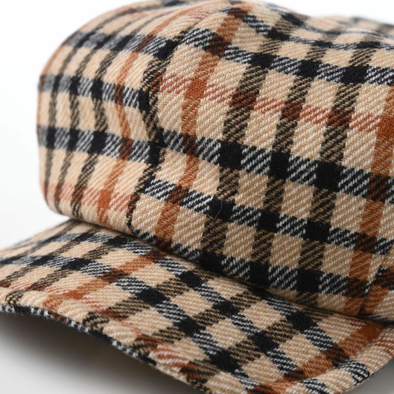 ダックスのキャスケット Casket Wool Tartan（キャスケット ウールタータン） D3842 ベージュ