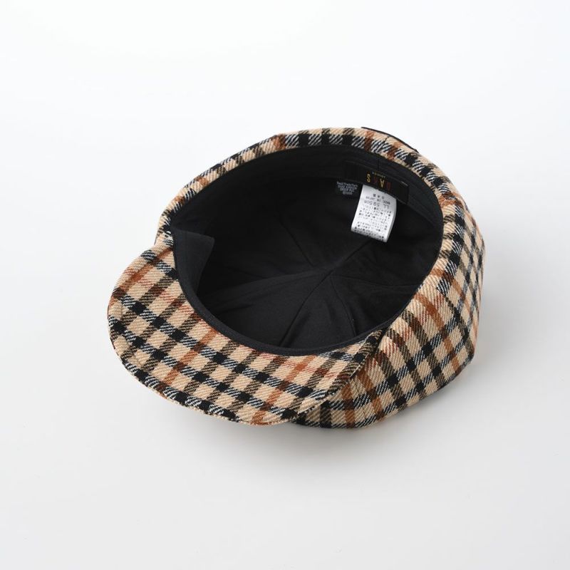 ダックスのキャスケット Casket Wool Tartan（キャスケット ウールタータン） D3842 ベージュ